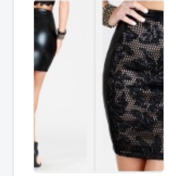 COPY - Black Mini Skirt - Picture 2 of 2